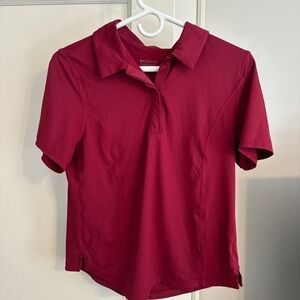 Athleta Polo Golf Short in Maroon